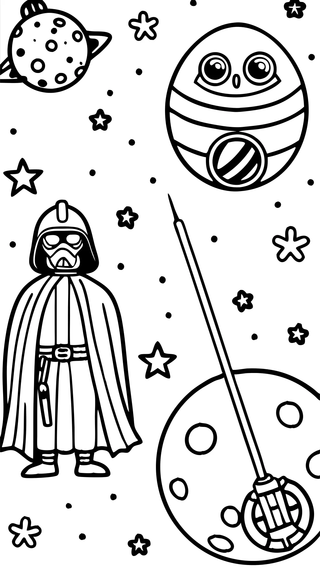 páginas para colorear de Star Wars gratis